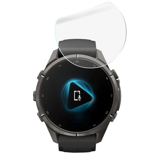 Folia ochronna na ekran zegarka Bizon Watch Film HydroFlex do Garmin Fenix 9 Pro (43 mm), 3 sztuki (5/5)