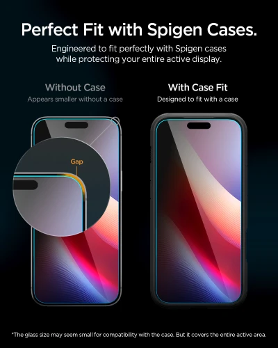 Szkło prywatyzujące do etui + Aplikator Spigen Glas.tR EZ Fit Pro Privacy 1-Pack (AC) do iPhone 18 Pro Max (7/14)