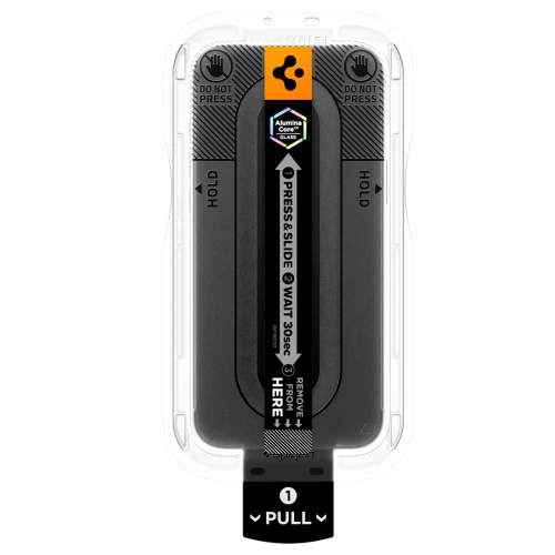 Szkło prywatyzujące do etui + Aplikator Spigen Glas.tR EZ Fit Pro Privacy 2-Pack (AC) do iPhone 18 Pro Max (12/14)