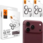 Szkło na aparat Spigen Glas.tR EZ Fit Optik Pro 2-Pack do iPhone 18 Pro Max / 18 Pro, bordowe