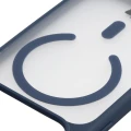 Etui z pierścieniem magnetycznym Bizon Case MatteO do iPhone 18 Pro Max / 17 Pro Max, przydymione-granatowe (3/7)