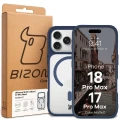 Etui z pierścieniem magnetycznym Bizon Case MatteO do iPhone 18 Pro Max / 17 Pro Max, przydymione-granatowe (7/7)