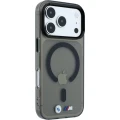 Etui BMW M IML Frosted Metal Logo Trims MagSafe do iPhone 18 Pro / 17 Pro, przezroczysto antracytowe (4/8)