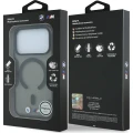 Etui BMW M IML Frosted Metal Logo Trims MagSafe do iPhone 18 Pro / 17 Pro, przezroczysto antracytowe (8/8)