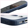 Etui z pierścieniem magnetycznym + szkło hartowane Bizon MatteO Pack do iPhone 18 Pro Max / 17 Pro Max, przydymione-granatowe (6/9)