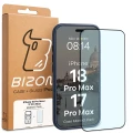 Etui z pierścieniem magnetycznym + szkło hartowane Bizon MatteO Pack do iPhone 18 Pro Max / 17 Pro Max, przydymione-granatowe (9/9)