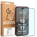 Etui z pierścieniem magnetycznym + szkło hartowane Bizon MatteO Pack do iPhone 18 Pro Max / 17 Pro Max, półprzezroczyste z burgundową ramką (9/9)