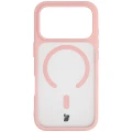 Etui z pierścieniem magnetycznym + szkło hartowane Bizon MatteO Pack do iPhone 18 Pro Max / 17 Pro Max, przydymione-jasnoróżowe (2/9)
