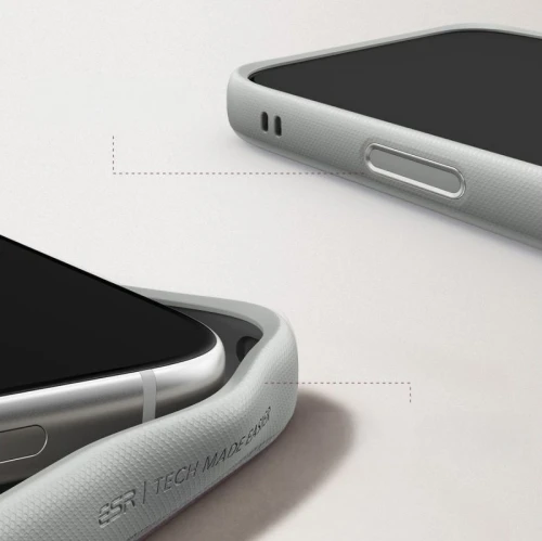 Etui skórzane z podstawką ESR Atelier Kickstand do MagSafe do iPhone 18 Pro Max / 17 Pro Max, szare (8/9)