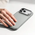 Etui skórzane z podstawką ESR Atelier Kickstand do MagSafe do iPhone 18 Pro Max / 17 Pro Max, szare (9/9)