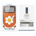 Etui ze smyczką Dux Ducis Luvy do iPhone 18 Pro / 17 Pro, pomarańczowe ze stokrotką (10/10)