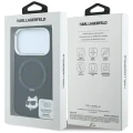 Etui Karl Lagerfeld Ring Stand 360 Choupette Head Pin do iPhone 18 Pro Max / 17 Pro Max do MagSafe, czarne