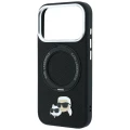 Etui Karl Lagerfeld Ring Stand 360 Karl Choupette Heads Pin do iPhone 18 Pro / 17 Pro do MagSafe, czarne