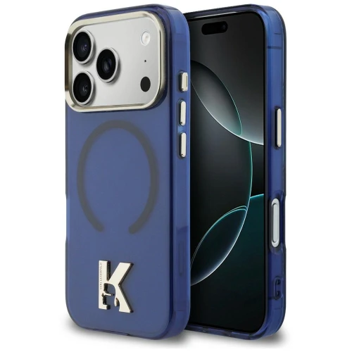 Etui Karl Lagerfeld IML K Head do iPhone 18 Pro / 17 Pro do MagSafe, niebieskie
