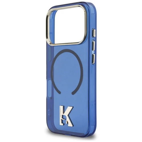 Etui Karl Lagerfeld IML K Head do iPhone 18 Pro / 17 Pro do MagSafe, niebieskie
