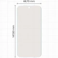 Folia matowa Bizon Film Matte do OPPO Reno16, 1 sztuka (2/5)