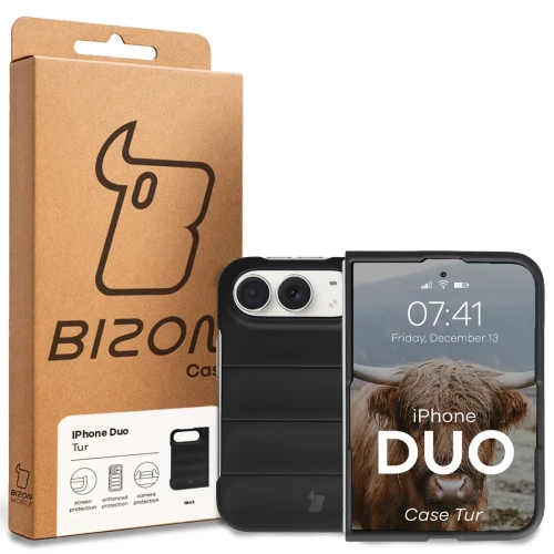 Pancerne etui Bizon Case Tur do iPhone Duo, czarne (8/8)