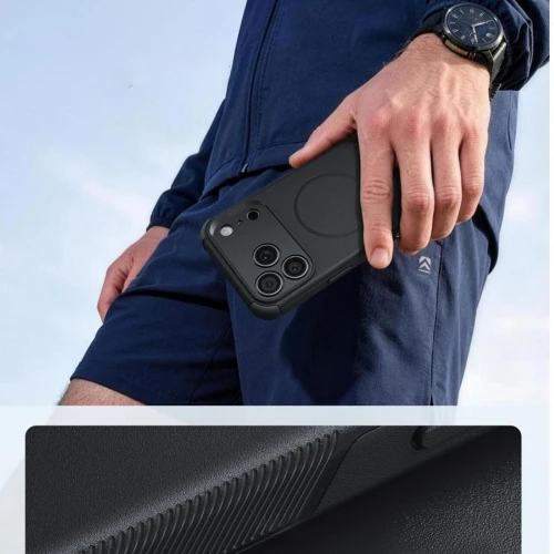 Etui ESR Cyber Tough do MagSafe do iPhone 18 Pro / 17 Pro, czarne (5/6)