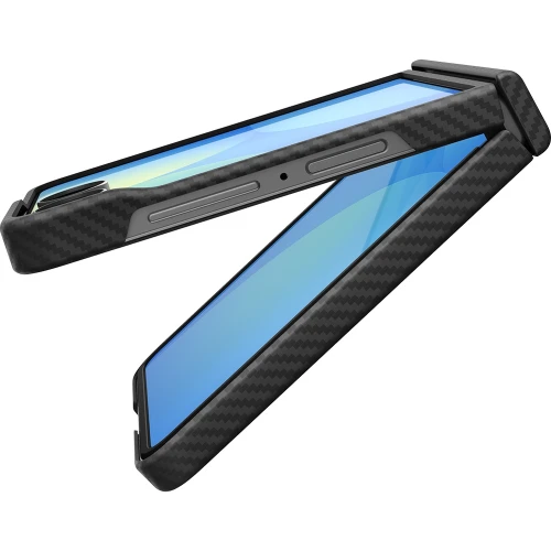 Etui Spigen Air Skin Aramid Mag do MagSafe do Galaxy Z Flip8, czarne