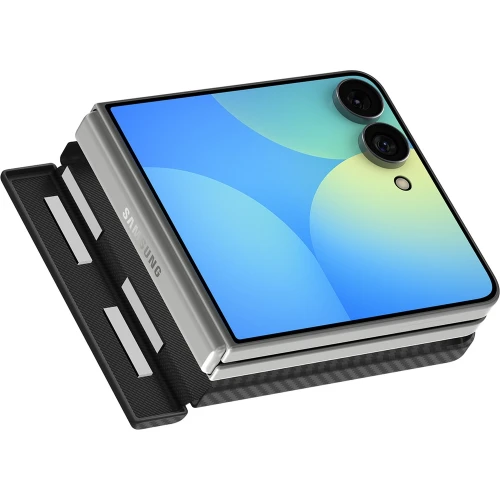 Etui Spigen Air Skin Aramid Mag do MagSafe do Galaxy Z Flip8, czarne