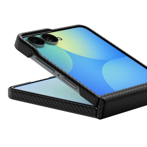 Etui Spigen Air Skin Aramid Mag do MagSafe do Galaxy Z Flip8, czarne