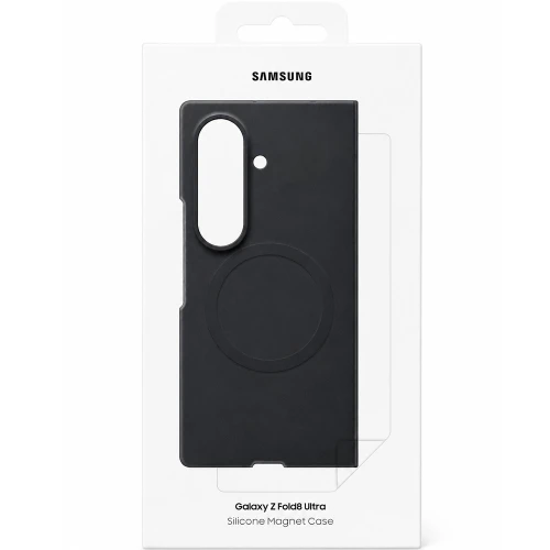 Etui + 2x folia antyrefleksyjna na przedni ekran Samsung Silicone Magnet Case do Galaxy Z Fold8 Ultra, do MagSafe, grafitowe
