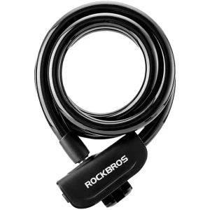 OUTLET: Zapięcie rowerowe 1,1m Rockbros RKS515-BK, czarne