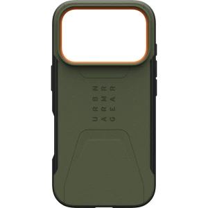 OUTLET: Etui pancerne UAG Civilian Mag do MagSafe do iPhone 18 Pro / 17 Pro, zielone z pomarańczowym