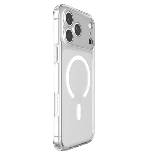 Etui Spigen Ultra Hybrid Mag do MagSafe do iPhone 18 Pro, półprzezroczysto-białe (12/16)