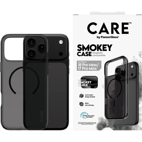 Etui CARE by PanzerGlass Smokey do iPhone 18 Pro Max / 17 Pro Max do MagSafe, przydymione-czarne (2/6)