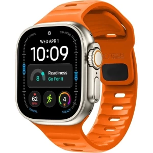 Pasek Tech-Protect Silicone Line, Apple Watch 49/46/45/44 mm, pomarańczowy