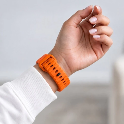 Pasek Tech-Protect Silicone Line, Apple Watch 49/46/45/44 mm, pomarańczowy (6/9)
