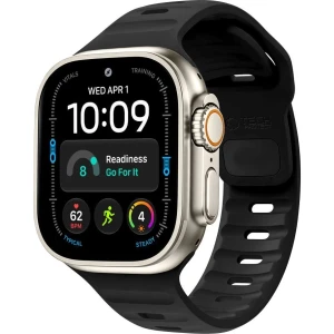 Pasek Tech-Protect Silicone Line, Apple Watch 49/46/45/44 mm, czarny