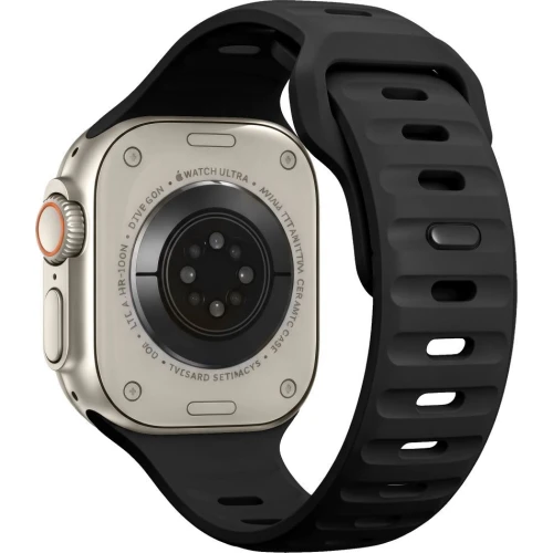 Pasek Tech-Protect Silicone Line, Apple Watch 49/46/45/44 mm, czarny (2/8)