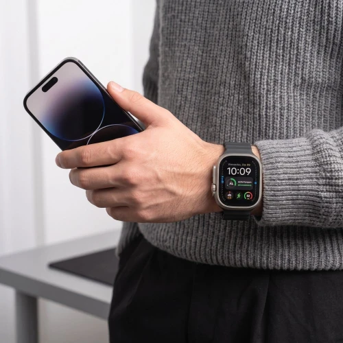 Pasek Tech-Protect Silicone Line, Apple Watch 49/46/45/44 mm, czarny (5/8)
