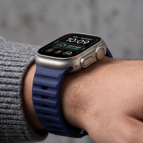 Pasek Tech-Protect Silicone Line, Apple Watch 49/46/45/44 mm, niebieski (5/8)