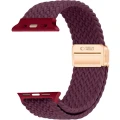 Pasek Tech-Protect Nylonmag do Apple Watch 44/45/46/49 mm, burgundowy (3/8)