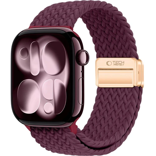 Pasek Tech-Protect Nylonmag do Apple Watch 38/40/41/42 mm, burgundowy (1/8)