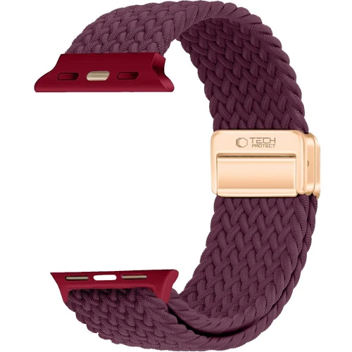 Pasek Tech-Protect Nylonmag do Apple Watch 38/40/41/42 mm, burgundowy (3/8)