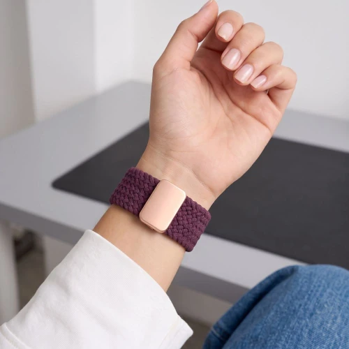 Pasek Tech-Protect Nylonmag do Apple Watch 38/40/41/42 mm, burgundowy (5/8)