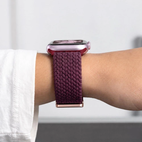 Pasek Tech-Protect Nylonmag do Apple Watch 38/40/41/42 mm, burgundowy (6/8)
