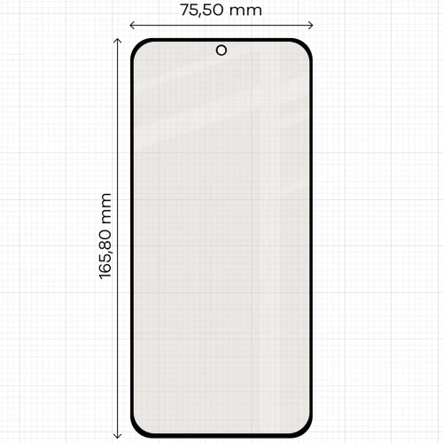 Matowe szkło hartowane Bizon Glass Matte do Xiaomi Redmi Note 17 4G/5G, czarna ramka (2/5)