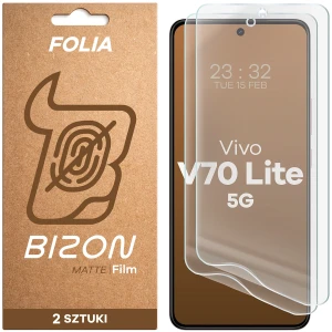 Folia matowa Bizon Film Matte Duo do Vivo V70 Lite 5G, 2 sztuki