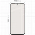 Matowe szkło hartowane Bizon Glass Matte do Galaxy S26 FE / S25 FE, czarna ramka (2/4)