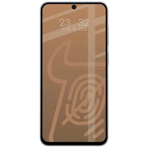 Matowe szkło hartowane Bizon Glass Matte do Galaxy S26 FE / S25 FE, czarna ramka (3/4)