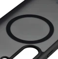 Etui z pierścieniem magnetycznym + szkło hartowane Bizon MatteO Pack do Galaxy S26 FE / S25 FE, przydymione-czarne (4/9)