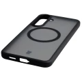 Etui z pierścieniem magnetycznym + szkło hartowane Bizon MatteO Pack do Galaxy S26 FE / S25 FE, przydymione-czarne (7/9)