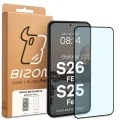 Etui z pierścieniem magnetycznym + szkło hartowane Bizon MatteO Pack do Galaxy S26 FE / S25 FE, przydymione-czarne (9/9)