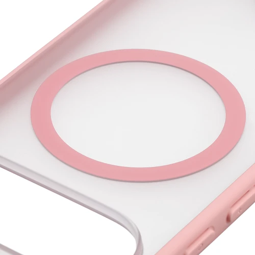 Etui z pierścieniem magnetycznym + szkło hartowane Bizon MatteO Pack do Google Pixel 11 Pro XL / 10 Pro XL, przydymione-jasnoróżowe (4/9)