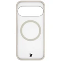 Etui z pierścieniem magnetycznym + szkło hartowane Bizon MatteO Pack do Google Pixel 11 Pro XL / 10 Pro XL, przydymione-beżowe (2/9)